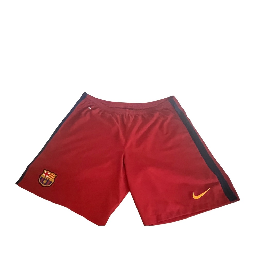 Nike FC Barcelona Soccer Shorts Red Dri-FIT Athletic Training Boys XL Sportswear